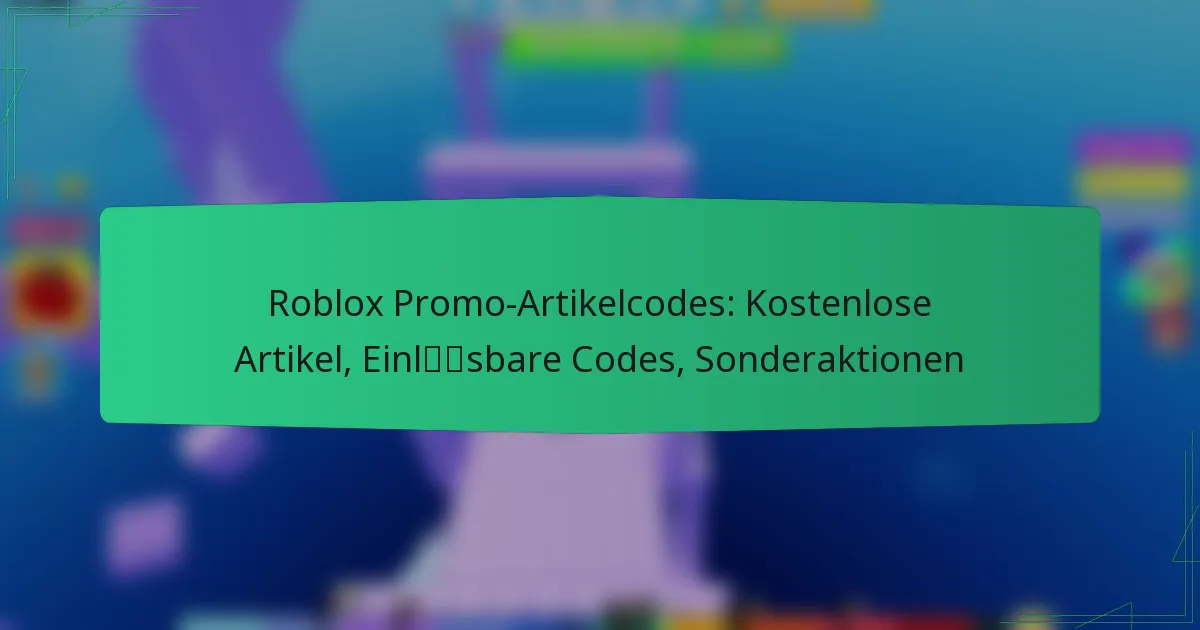 Roblox Promo-Artikelcodes: Kostenlose Artikel, Einlösbare Codes, Sonderaktionen